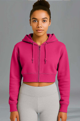 PRAVAHA Full Sleeve Solid Women Sweatshirt