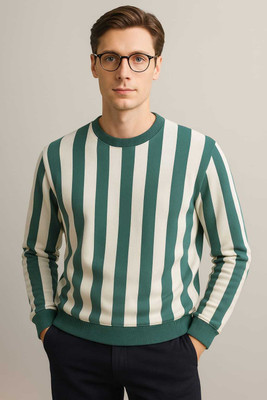 Vidhi Full Sleeve Striped Men Sweatshirt