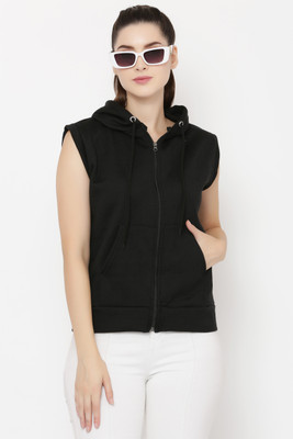 Vesture Forge Sleeveless Solid Women Sweatshirt