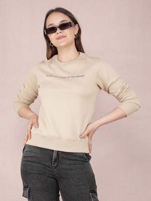 CRIMSOUNE CLUB Full Sleeve Printed Women Sweatshirt