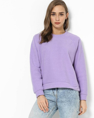 Datalact Full Sleeve Solid Women Sweatshirt