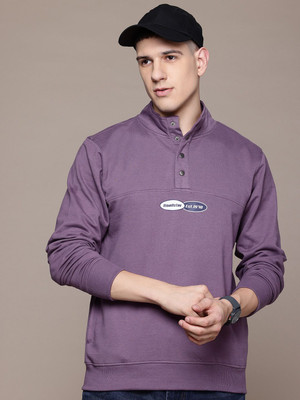 Roadster Full Sleeve Solid Men Sweatshirt