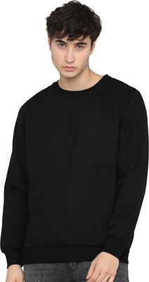 Leotude Full Sleeve Solid Men Sweatshirt