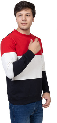 Pyro Spirit Full Sleeve Color Block Men Sweatshirt