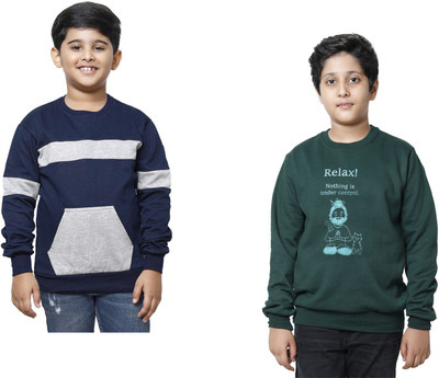 MT FASHION Full Sleeve Printed Boys Sweatshirt