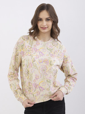 Spykar Full Sleeve Printed Women Sweatshirt