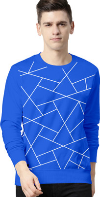 Triptee Full Sleeve Geometric Print Men Sweatshirt