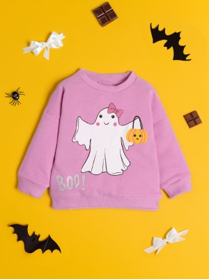 NautiNati Full Sleeve Printed Baby Girls Sweatshirt