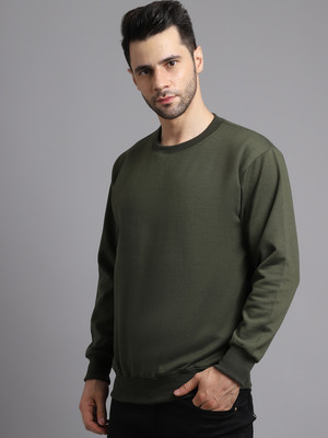 MACK JONNEY Full Sleeve Solid Men Sweatshirt