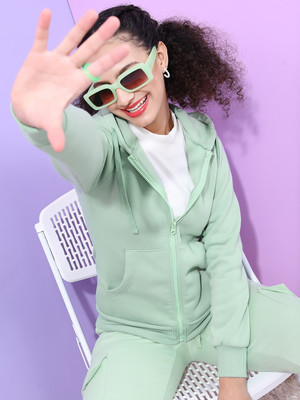 R Heaven Fashions Full Sleeve Solid Women Sweatshirt