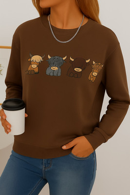 KASHIAN Full Sleeve Printed Women Sweatshirt