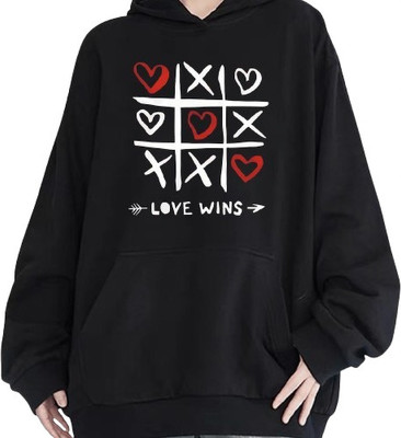 PD CLORI Full Sleeve Graphic Print Women Reversible Sweatshirt