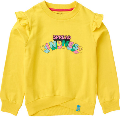Cub McPaws Full Sleeve Graphic Print Girls Sweatshirt