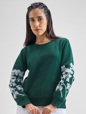 Tokyo Talkies Full Sleeve Solid Women Sweatshirt