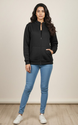 ELIstyles Full Sleeve Graphic Print, Solid Women Sweatshirt