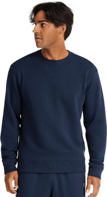 Lowercase Full Sleeve Solid Men Reversible Sweatshirt