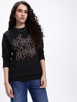 Kook N Keech Disney Full Sleeve Graphic Print Women Sweatshirt
