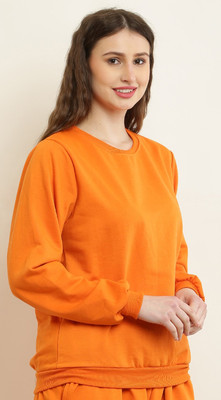 UNIVERSAL ACCESSE Full Sleeve Solid Women Sweatshirt