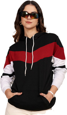 Leotude Full Sleeve Color Block Women Sweatshirt