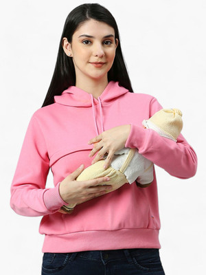 True Shape Full Sleeve Solid Women Sweatshirt