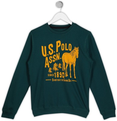 U.S. POLO ASSN. Full Sleeve Printed Boys Sweatshirt