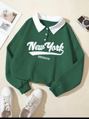 Faisalgarments Full Sleeve Solid Women Sweatshirt