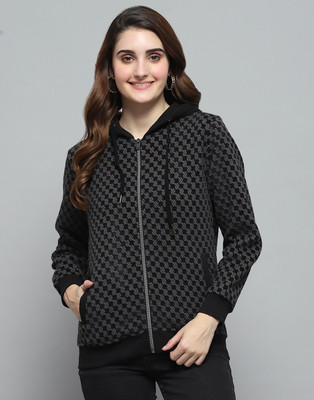 MONTE CARLO Full Sleeve Self Design Women Sweatshirt