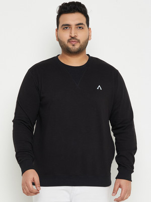 Austivo Full Sleeve Solid Men Sweatshirt