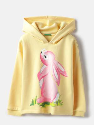 United Colors of Benetton Full Sleeve Graphic Print Girls Sweatshirt
