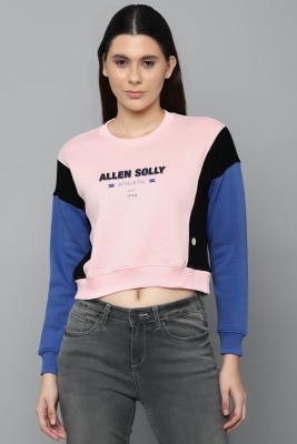 Allen Solly Full Sleeve Color Block Women Sweatshirt