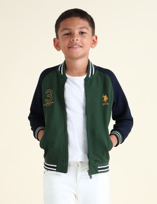 U.S. POLO ASSN. Full Sleeve Color Block Boys Sweatshirt