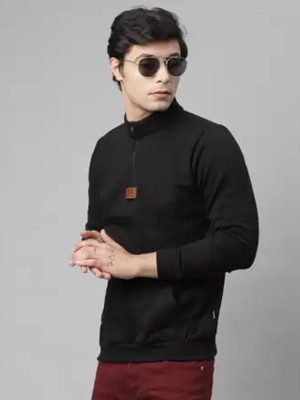 RIGO Full Sleeve Solid Men Sweatshirt