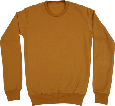 KAYU Full Sleeve Solid Boys Reversible Sweatshirt