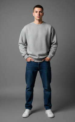 Beastwear Full Sleeve Solid Men Sweatshirt