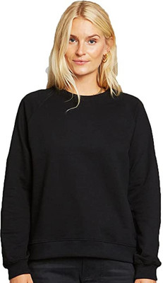 Datalact Full Sleeve Solid Women Sweatshirt
