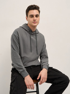 THE BEAR HOUSE Full Sleeve Solid Men Sweatshirt