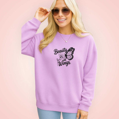 Fluffy Enterprise Full Sleeve Printed Women Sweatshirt