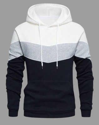 TOROLY Full Sleeve Color Block Men Sweatshirt