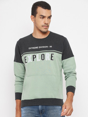 DUKE Full Sleeve Color Block Men Sweatshirt