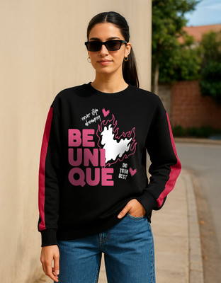 JUNEBERRY Full Sleeve Printed Women Sweatshirt