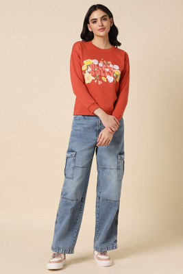 Allen Solly Full Sleeve Printed Women Sweatshirt