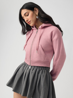 The Souled Store Full Sleeve Solid Women Sweatshirt