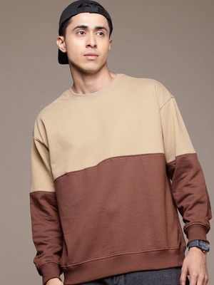 Roadster Full Sleeve Color Block Men Sweatshirt