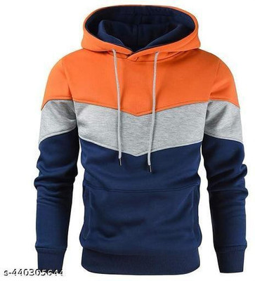 TOROLY Full Sleeve Color Block Men Sweatshirt