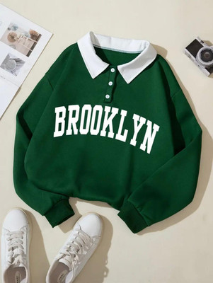 Faisalgarments Full Sleeve Solid Women Sweatshirt