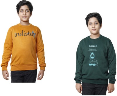 Indistar Full Sleeve Printed Boys Sweatshirt