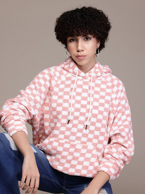 Roadster Full Sleeve Checkered Women Sweatshirt