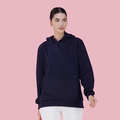 Nusyl Full Sleeve Solid Women Sweatshirt