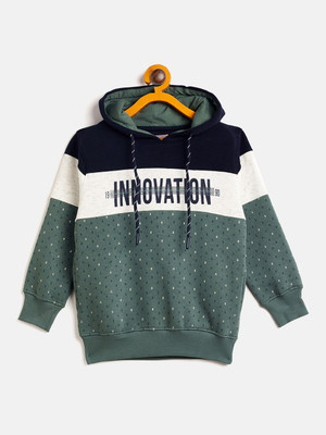 DUKE Full Sleeve Color Block, Printed Boys Sweatshirt