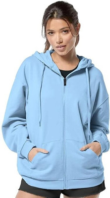 FUNKY MONKEY Full Sleeve Solid Women Sweatshirt